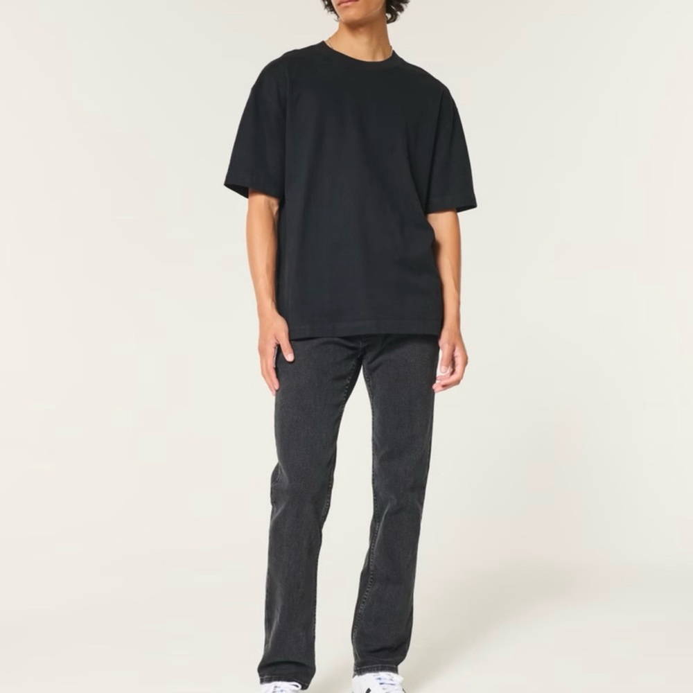 Hollister Men's Black Straight Jeans